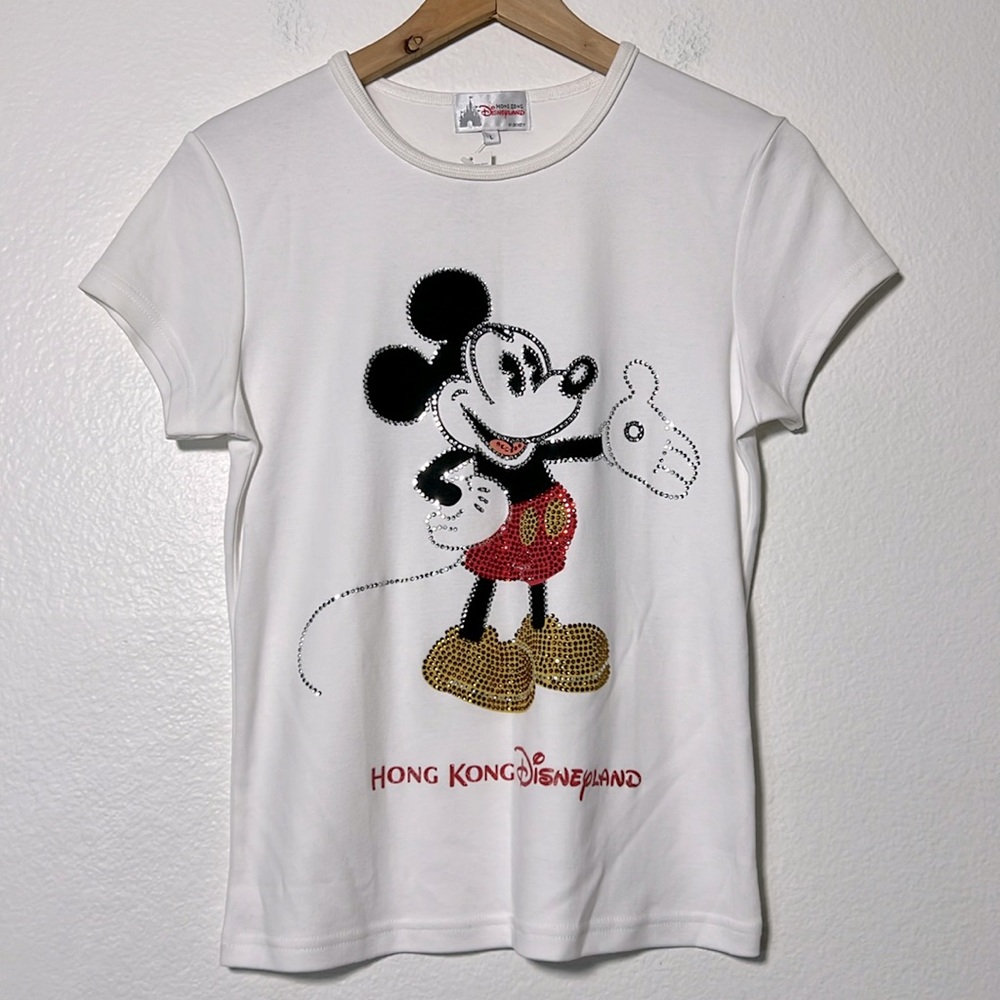New Hong Kong Disneyland White Shirt Size Large